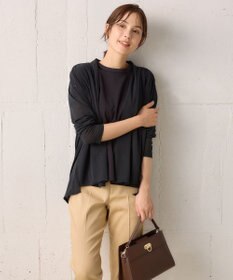 組曲 【WEB限定】シアーツイルジャージーショート カーディガン