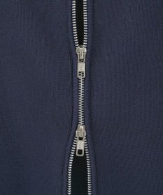 earth music&ecology ダブルジップロゴニットプルオーバー