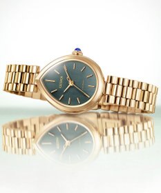 CITIZEN 【電池交換不要】ドロップ形状のジュエリーライクウオッチ EM1203-57X ウォームゴールド