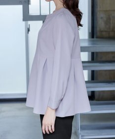 Tiaclasse 【洗える】ソフトペプラムブラウス