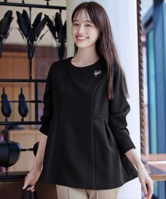 Tiaclasse 【洗える】ソフトペプラムブラウス