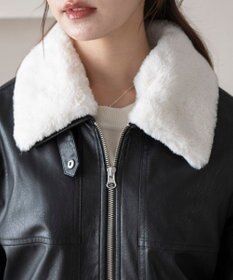 WEGO 2WAYファー襟PUジャケット