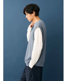 CRAFT STANDARD BOUTIQUE 梨地カットベスト＋Ｌ／Ｓ　ＴＥＥーＳＥＴ
