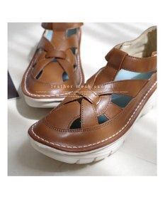 Pointer 本革編み込みグルカサンダル