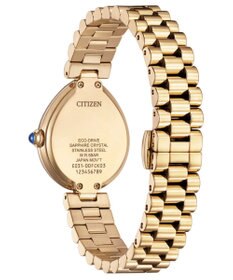CITIZEN 【電池交換不要】ドロップ形状のジュエリーライクウオッチ EM1203-57X ウォームゴールド