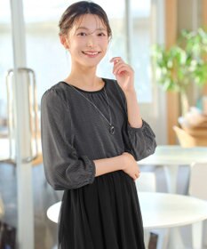 Tiaclasse L ブラウジングシフォンワンピース