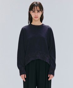 BEIGE， 【洗える】LA MONNAIE / モヘアMIXクルーネックニット Midnight