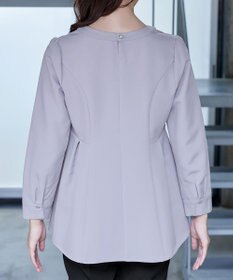 Tiaclasse 【洗える】ソフトペプラムブラウス