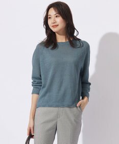J.PRESS LADIES 【洗える・吸水速乾】MERCERIZED CORD LINEN ニット