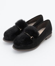 ANY SIS 【23.0cm~24.5cm】フェイクファーメタル モカシン