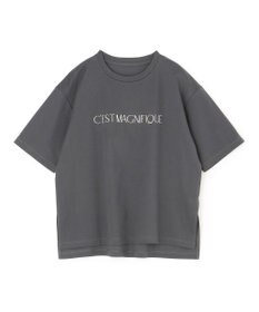 UNFILO L BEAUTY FORM ロゴ刺繍 半袖Tシャツ