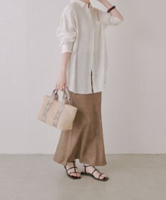 russet ナイロンラフィアデイリーミニトートバッグ(CE-1712)