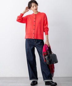 23区 L 【見上愛さん着用/STORY掲載】ピュアカシミヤ クルーネック カーディガン