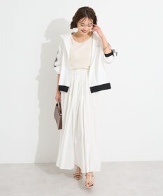 CRAFT STANDARD BOUTIQUE インド綿サイドタック切り替えスカート