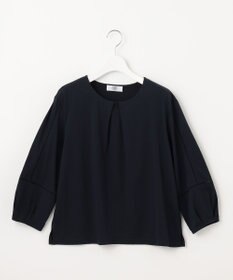 J.PRESS LADIES 【洗える】プレーティングジャージー フロントタック カットソー