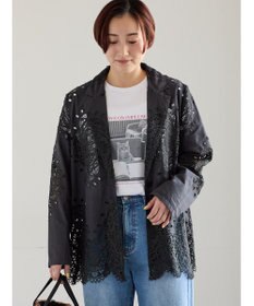 Te chichi ケミカルレースコットンジャケット