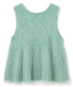 UNFILO 【野呂佳代さん着用】アルパカシャギー ペプラムジレ