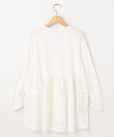 組曲 ストレッチ天竺ティアード ロングＴシャツ