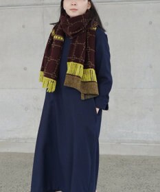 nitorito 【UNISEX】stamp チェック柄 3WAY ストール