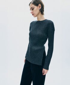 uncrave シアーストライプニット クルーネックトップス