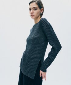 uncrave シアーストライプニット クルーネックトップス