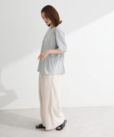 Green Parks ・ＳＵＧＡＲ　ＳＰＯＯＮ　ギャザーロゴ刺繍ＴＥＥ