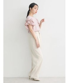 earth music&ecology フリルスリーブカットソー