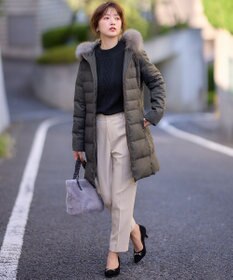 ANY SIS S 【洗える】リッチファーフードロング ダウン