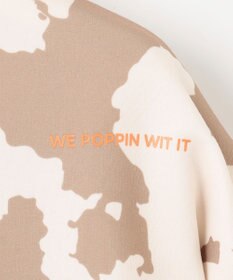 PW CIRCULUS 【WOMEN】ピント柄 ハーフジップ スウェット