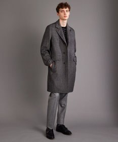 JOSEPH ABBOUD MOUNTAIN 【WEB限定・SPACE/チクチクしない/イージーケア/3シーズン対応】 SNOWYボーダーニットＴシャツ