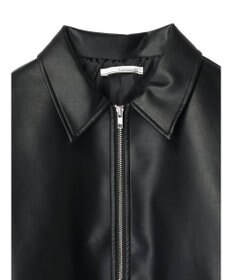 Green Parks ・ＥＬＥＮＣＡＲＥ　ＤＵＥ　合皮ステンカラーブルゾン