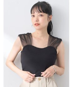 earth music&ecology チュールドッキングカップ付キャミソール