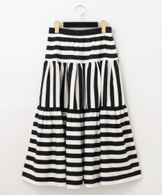 GRACE CONTINENTAL ボーダーコンビスカート