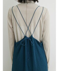 Green Parks 表面カット細ひもキャミワンピース