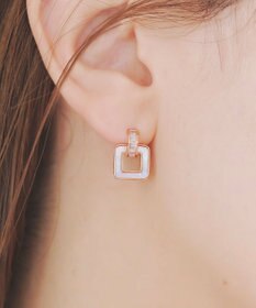 Tiaclasse 【金属アレルギー対応】スクエアシェルピアス
