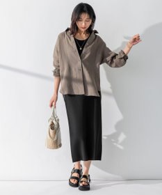 23区 【CLASSY. 9月号掲載/WEB限定カラーあり】LIBECO ベーシック シャツ