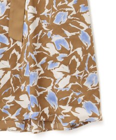 ICB 【洗える】 ウォーターフラワープリント ワンピース