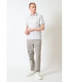 DAKS DAKS GOLFチェック ジャカード半袖ポロシャツ