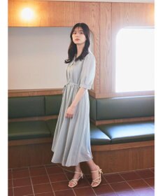 earth music&ecology タックフレアワンピース