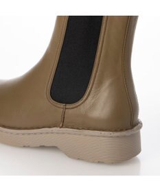 ing <ing>【WEB限定】【3E】【サスティナブルシリーズ】厚底サイドゴアショートブーツ