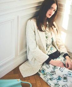 GRACE CONTINENTAL トランププリントブラウス