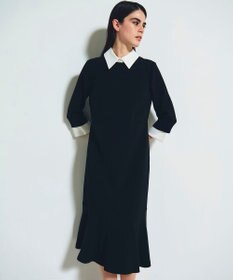 GRACE CONTINENTAL ダブルクロスドレス