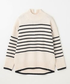 ANY L ラムウールボトルネックプルオーバー