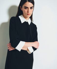 GRACE CONTINENTAL ダブルクロスドレス