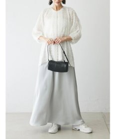 Green Parks AnriettMusee カットジャガードタックブラウス