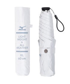 MOONBAT MIZUNO(ミズノ) ワンポイントロゴ 無地 日傘 折りたたみ傘 パラソル 晴雨兼用 軽量 遮熱効果 遮光率100% UV遮蔽100%