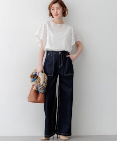 23区 L 【先行予約/見上愛さん着用】23区 Summer DENIM ベイカーパンツ