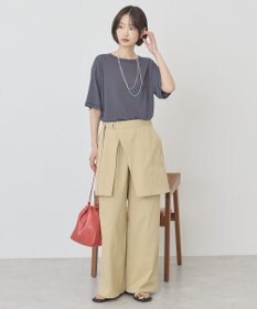 AMERICAN HOLIC 【先行予約】【マルチ機能】配色ステッチルーズTシャツ