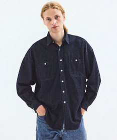 LENO DOUBLE POCKETS SHIRTS《UNISEX》デニムシャツ