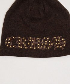 WEGO ロゴ刺繍スタッズビーニー